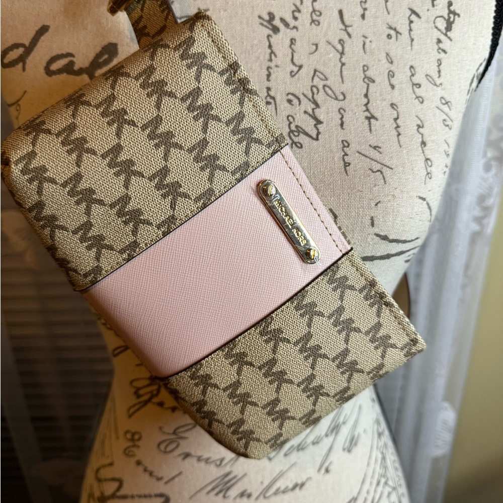 Michael Kors Logo Belt Bag Brown/Pink size medium/large